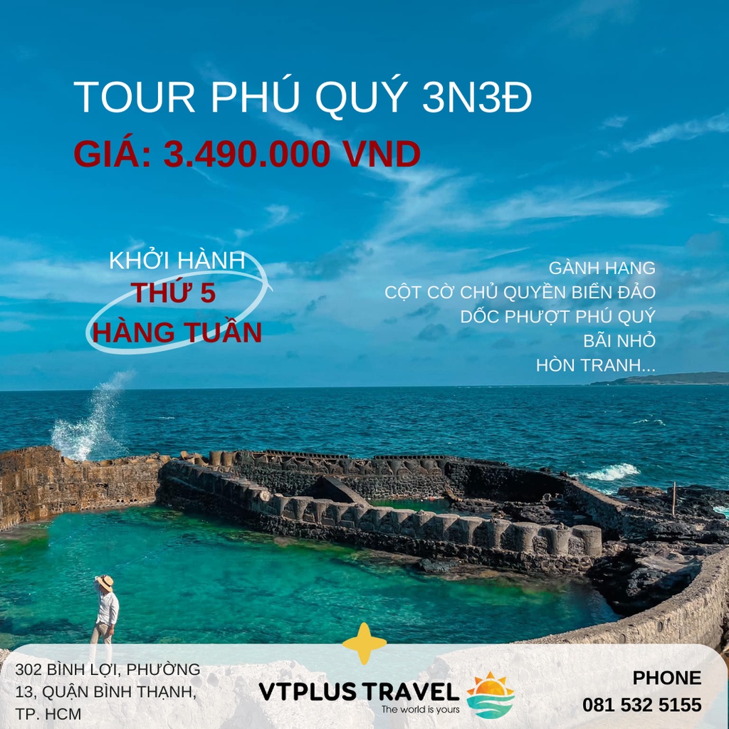 PHÚ QUÝ (3N3Đ) - KHỞI HÀNH THỨ 5 HÀNG TUẦN