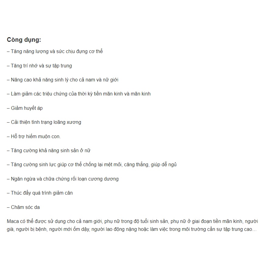 100Gr Bột sâm maca đen Peru  hữu cơ