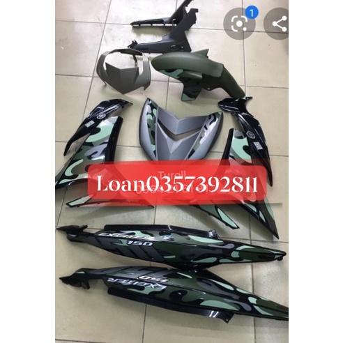 dàn áo exciter 150 chính hãng , Camo 2015 luôn tem phiên bảng limited hãng Yamaha