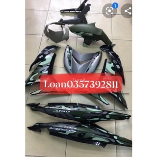 Dàn áo exciter 150 chính hãng , Camo 2015 luôn tem phiên bảng limited hãng Yamaha