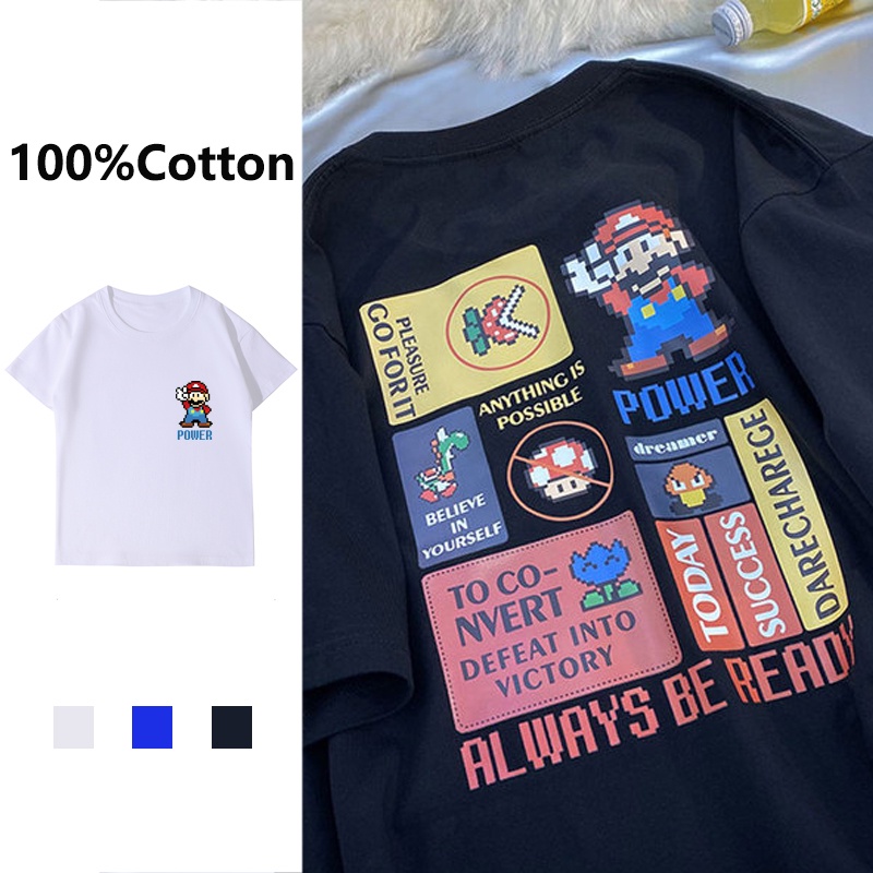 NRVP Áo Thun 100% Cotton NgắN Tay Unisex Plus Size 5XL