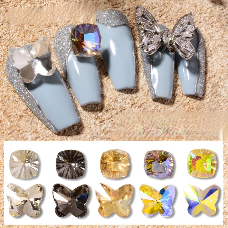 Đá khối hình bướm trang trí móng