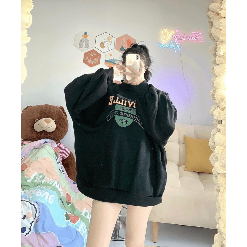 (HCM) ÁO NỈ CỔ CHUI FORM RỘNG -THỜI TRANG NỮ TÍNH SIÊU XỊN SIÊU XINH CHO CÁC CHỊ EM KME FASHION