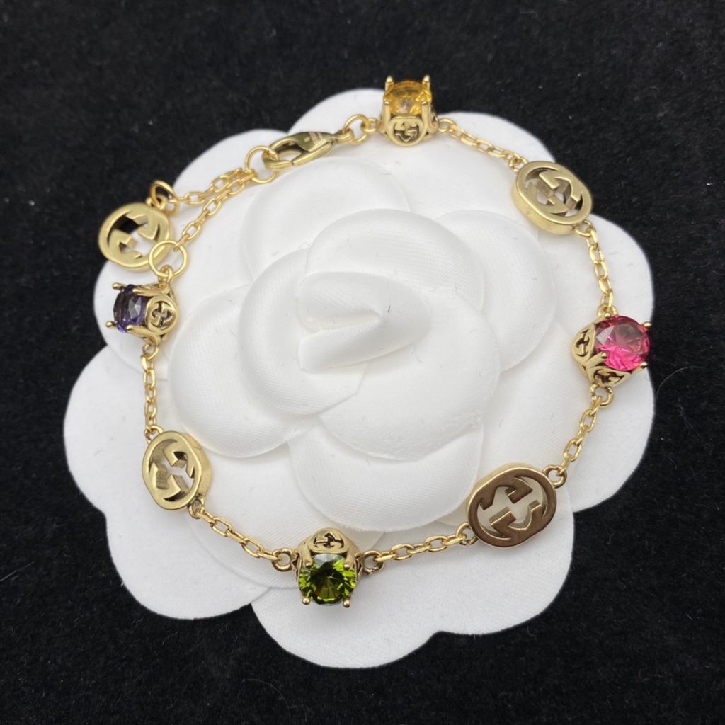 Gucci Bộ Trang Sức Nhẫn / Bông Tai / Vòng Tay Thanh Lịch Cho Nam Và Nữ