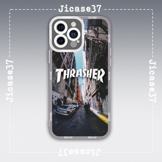 Ốp lưng iphone samsung xiaomi oppo cạnh vuông Jicase JMcase Thrasher Đường Phố Logo Biểu Tượng Thời Trang