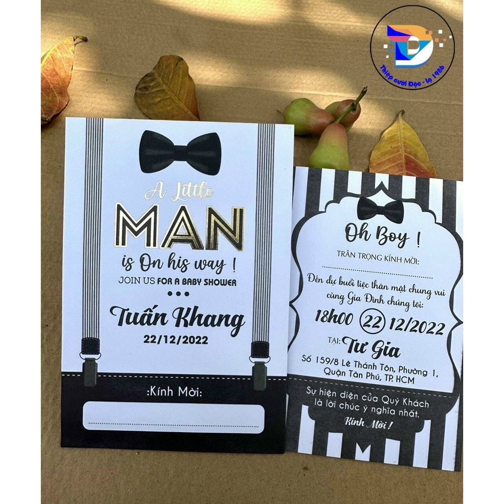 Thiệp Sinh nhật, Thôi nôi, Đầy tháng bé trai & người lớn