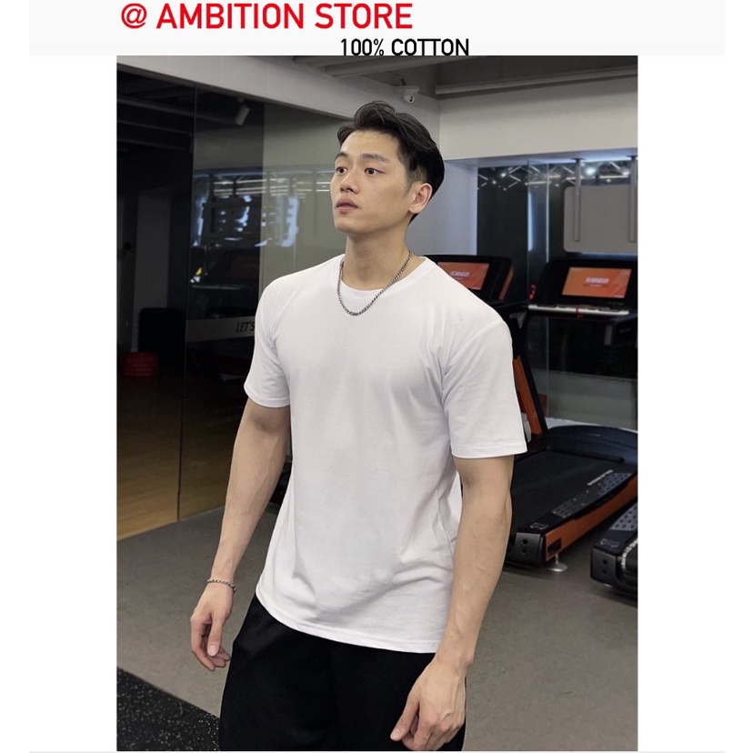 Áo Phông Trơn BASSIC Body Gym Chất Cotton Nhập Khẩu Form Lỡ Nam Nữ Cotton Co Dãn Thoải Mái Thấm Hút Năng Động