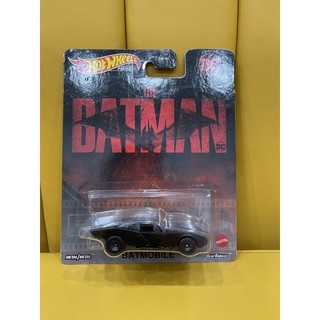 Xe mô hình đồ chơi bánh cao su hotwheels 1:64 premium - batman - batmobile