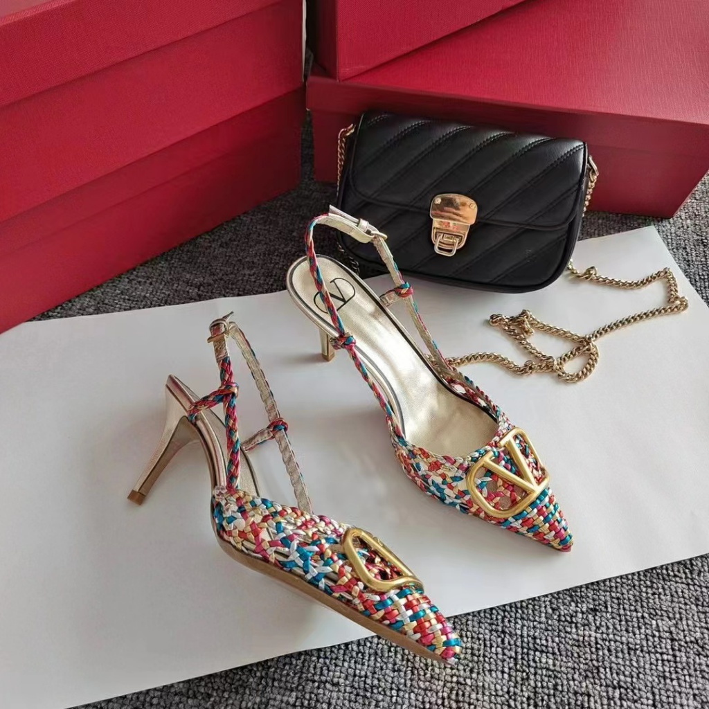 Sandal Cao Gót Hở Ngón Mũi Nhọn Thiết Kế Mới Thời Trang Dành Cho Năm 2023