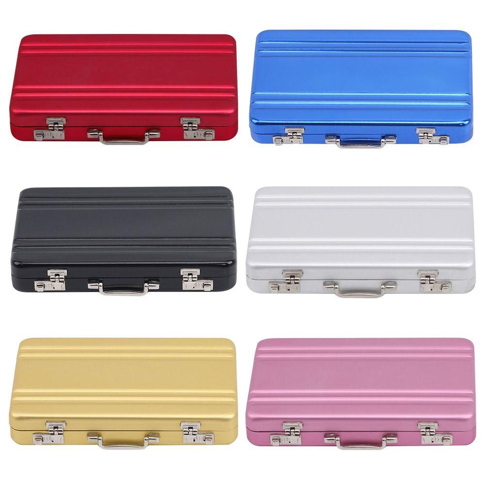 LET Hộp Đựng Thẻ / Trang Sức Mini Bằng Hợp Kim Nhôm Ốp