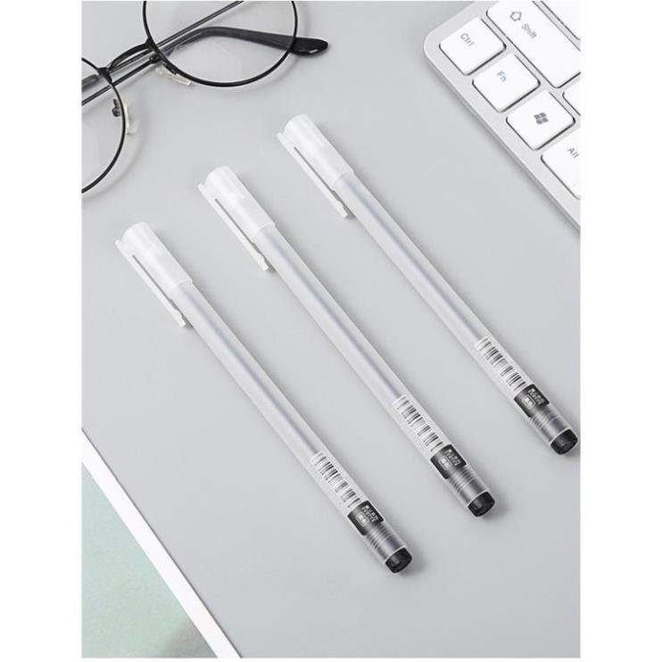 Bút gel vỏ nhám ngòi 0.5mm bút bi nước nhanh khô cao cấp bút mực gel viết trơn văn phòng phẩm