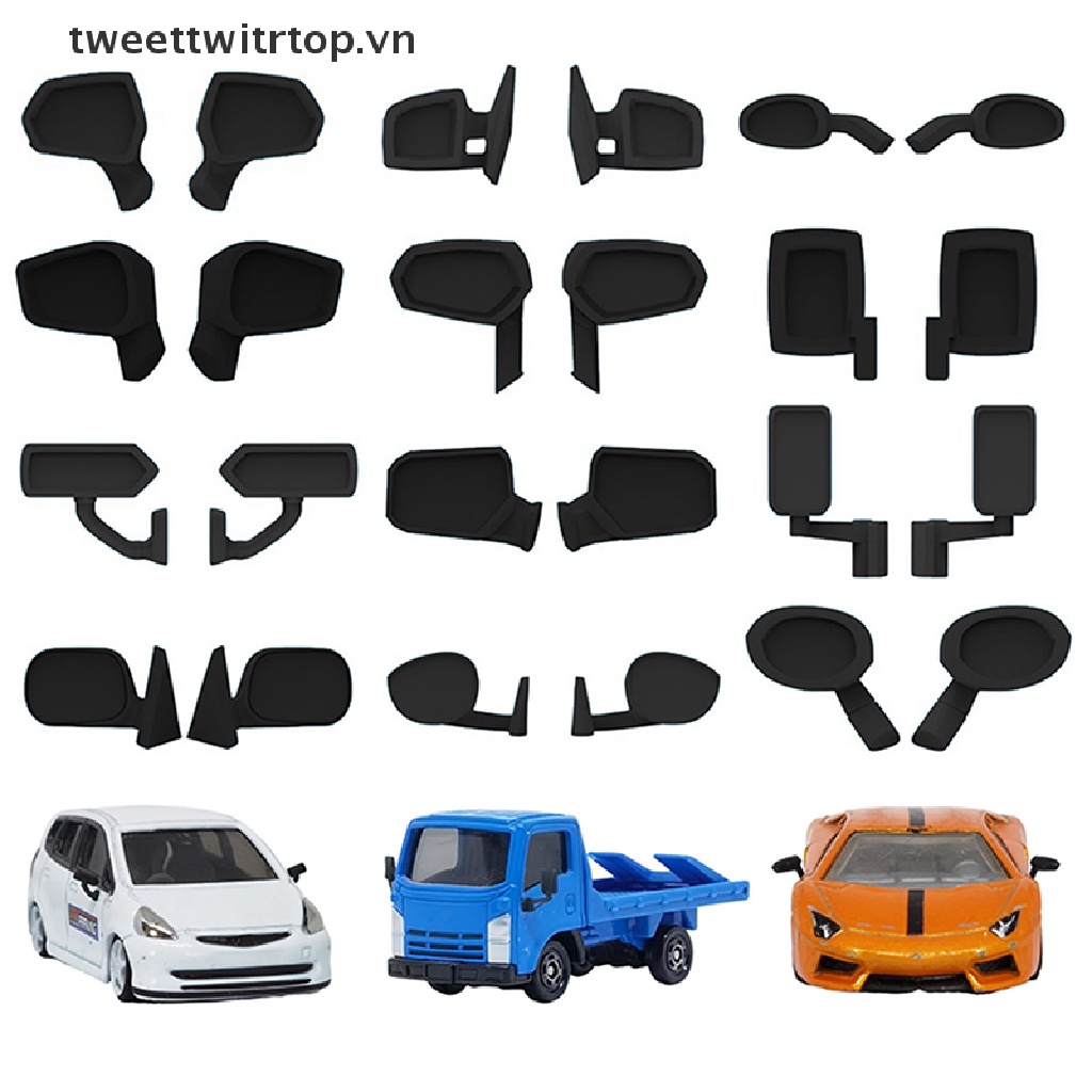 1 Cặp Gương Chiếu Hậu 1: 64 Dùng Để Trang Trí Mô Hình Xe Hơi