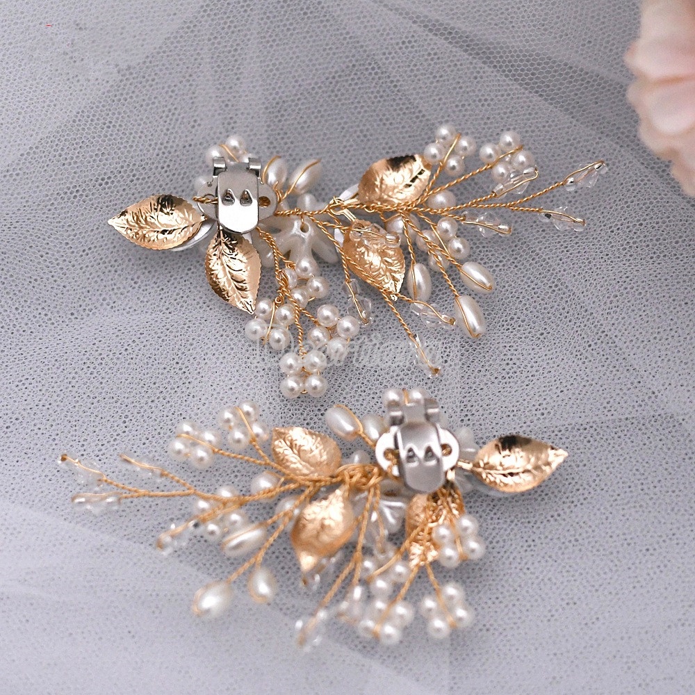 Phụ Kiện Khóa Dây Giày Đính Hoa Và Ngọc Trai Tháo Rời Được Bằng Hợp Kim Dành Cho