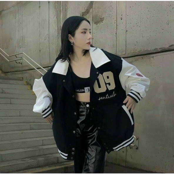 Áo Khoác Bomber Nhung 09 Unisex Tay Phối 4 Màu QM|SU