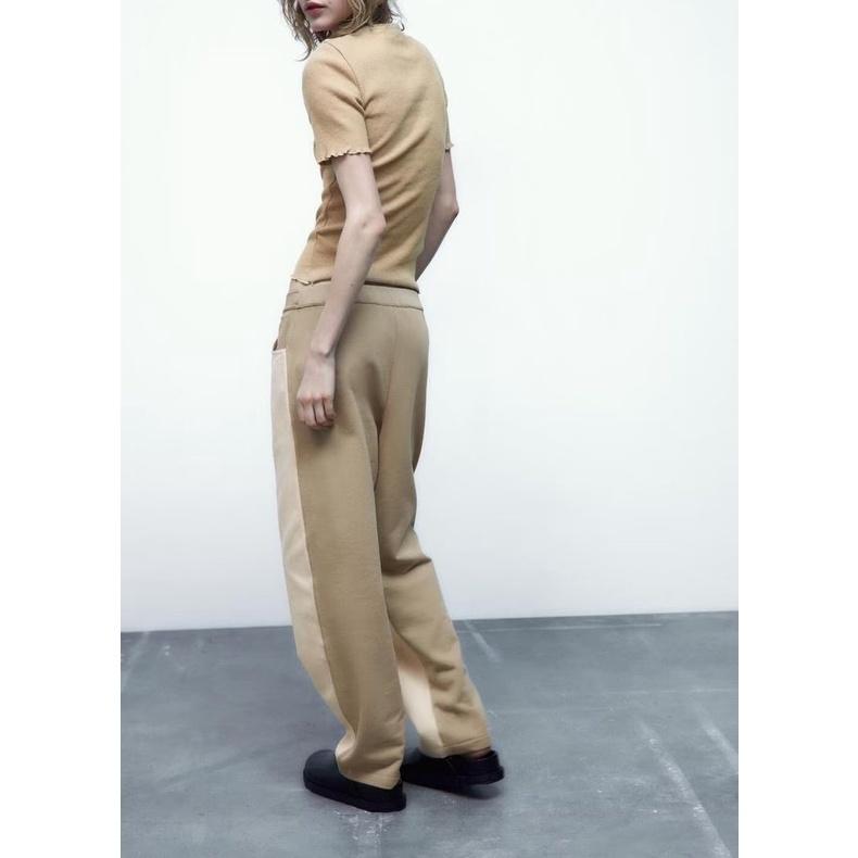 Zara Áo Thun Mềm Cổ Tròn Ngắn Tay Thời Trang Mùa Hè 4770017