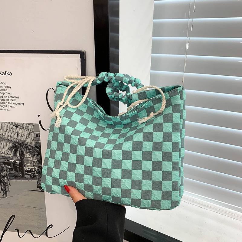 Balo Cỡ Lớn Họa Tiết Sọc Caro Thời Trang Cho Nữ