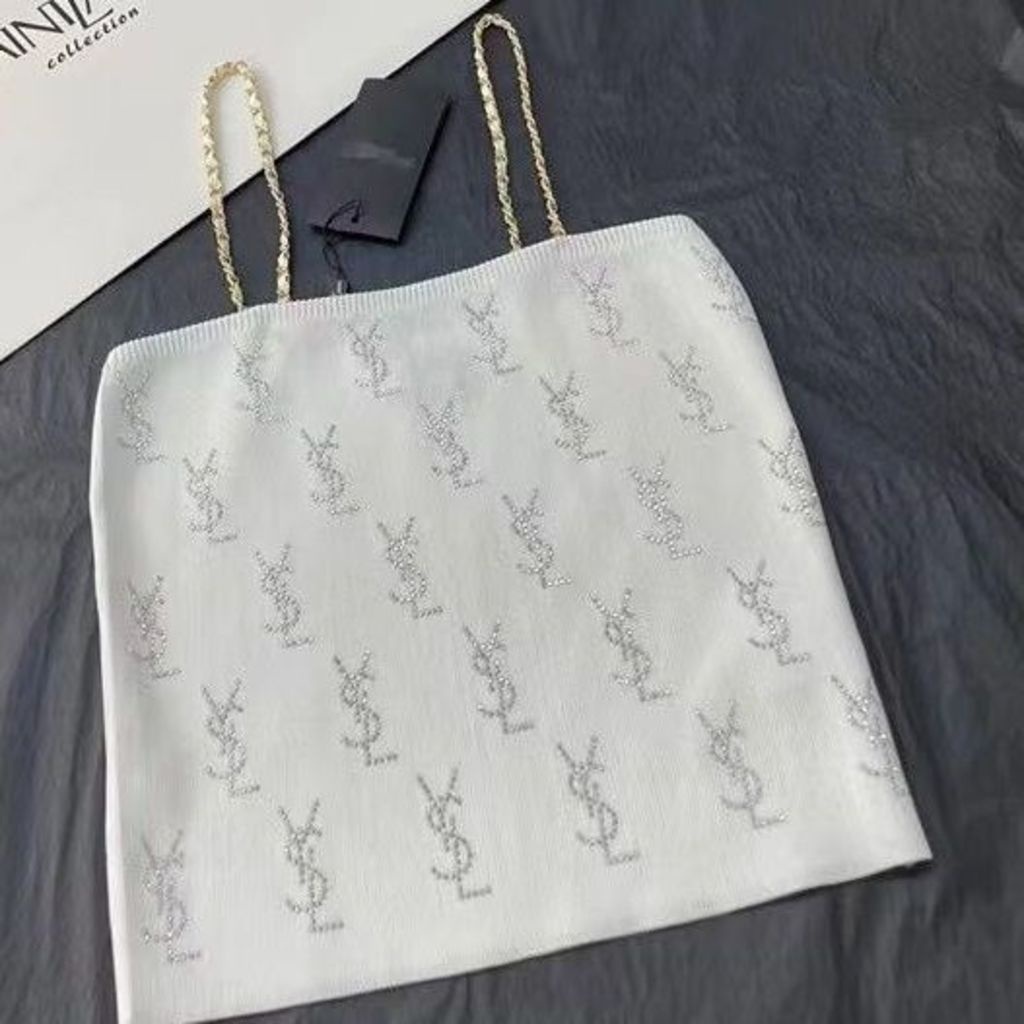 Hàng Có Sẵn!Ysl! YSL!Áo Hai Dây Thiết Kế Mới Thời Trang Mùa Hè 2022 Theo Phong Cách Hàn Quốc