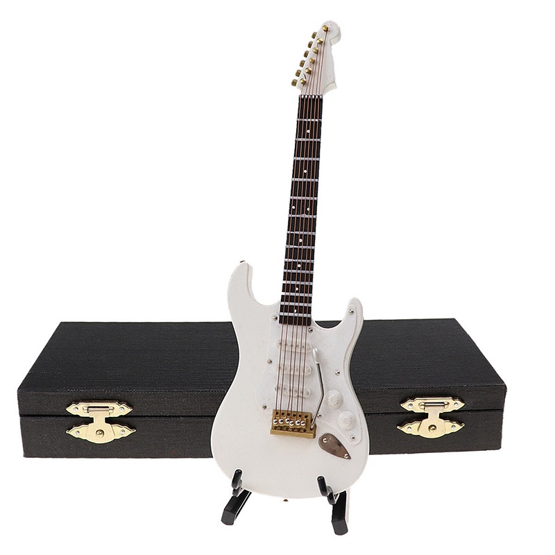 Mô Hình Đàn Guitar Điện Mini Bằng Gỗ Dùng Trang Trí Phòng Khách / Phòng Ngủ