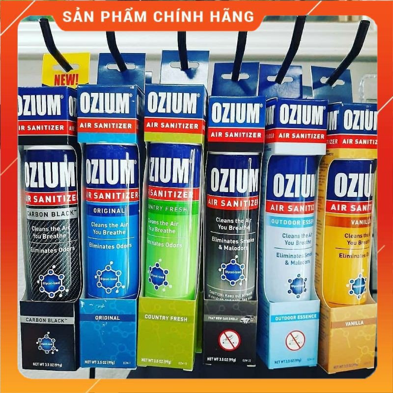 Xịt khử mùi diệt khuẩn ô tô Ozium 3.5 oz (100 ml)