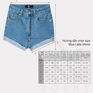 Quần Short Latte Thương Hiệu Rocky Denim
