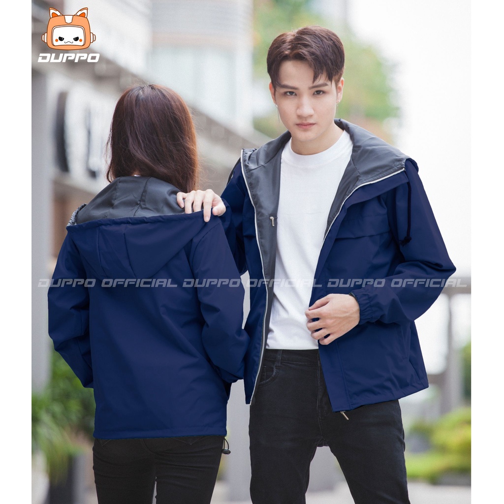 Áo khoác Dù WindBreaker Ultra unisex, vải dù 2 lớp Duppo