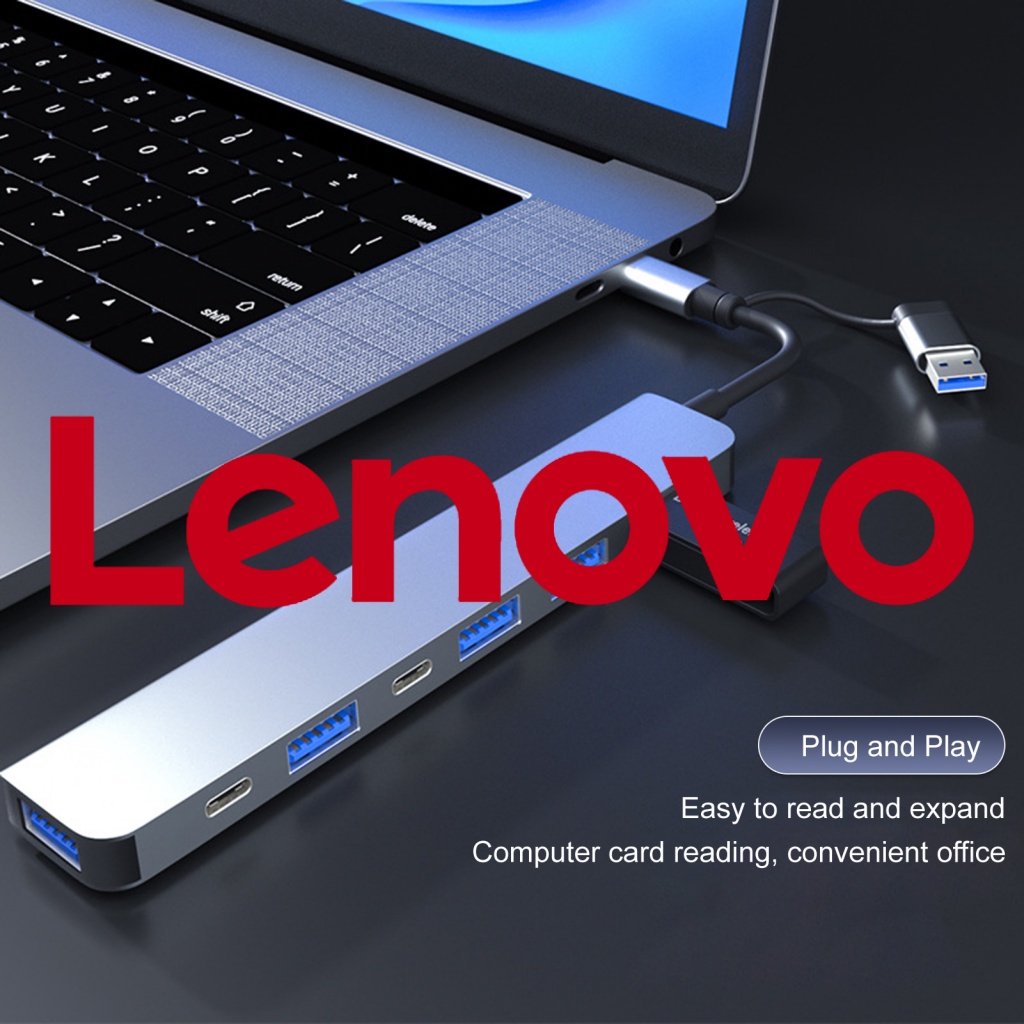 Bộ Chuyển Đổi USB Type-C Sang 7 Cổng Cắm Ổn Định Hình Hoa Hướng Dương Đa Năng Cho Máy Tính