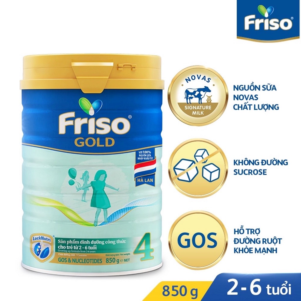 Sữa Frisolac gold 1/2/3/4 850g [HSD mới nhất]