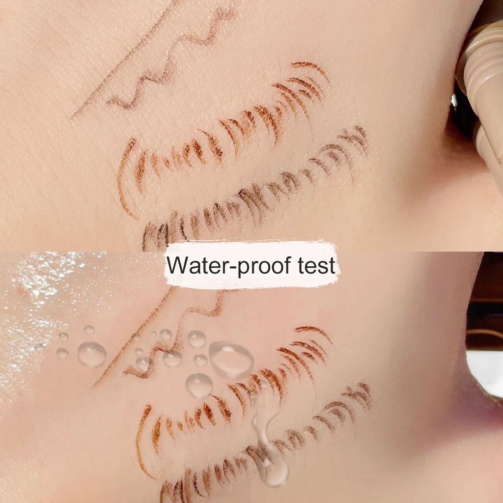 Bút Kẻ Mắt Hai Đầu Chống Thấm Nước Trang Điểm Tự Nhiên