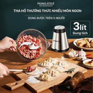 Máy xay thịt đa năng - cối xay thịt thuỷ tinh cầm tay công suất 300w bảo hành 12 tháng