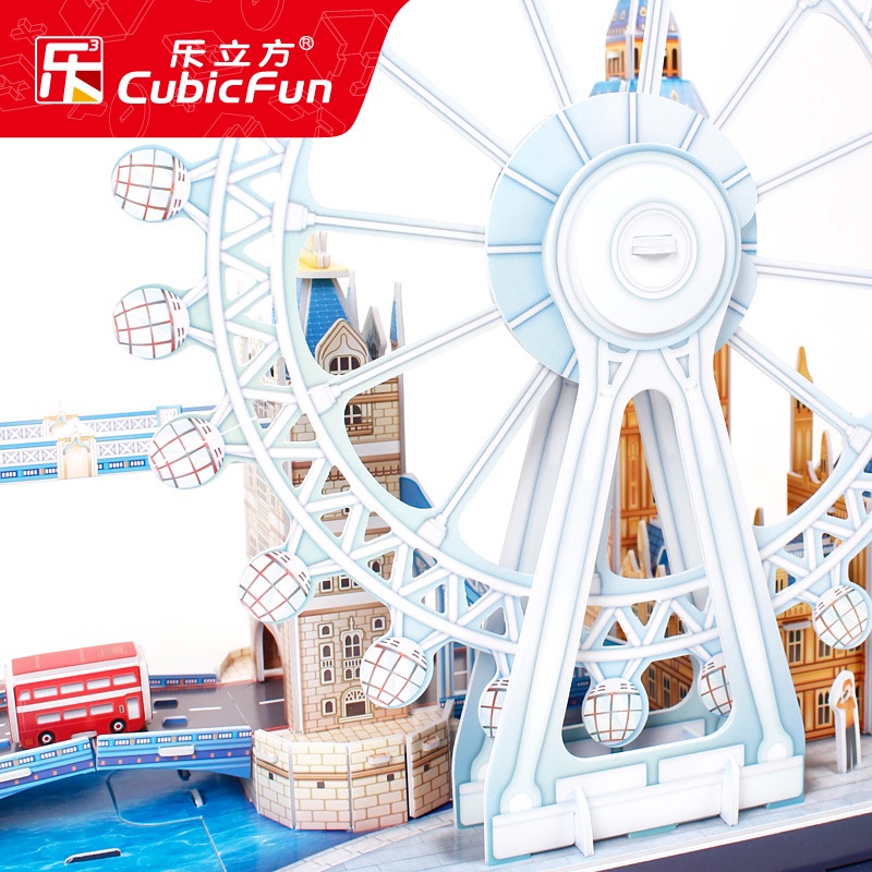 Trò chơi xếp hình 3d đồ chơi giấy thành phố thu nhỏ london paris new york moscow trò chơi xây dựng nổi tiếng đồ chơi cho trẻ em