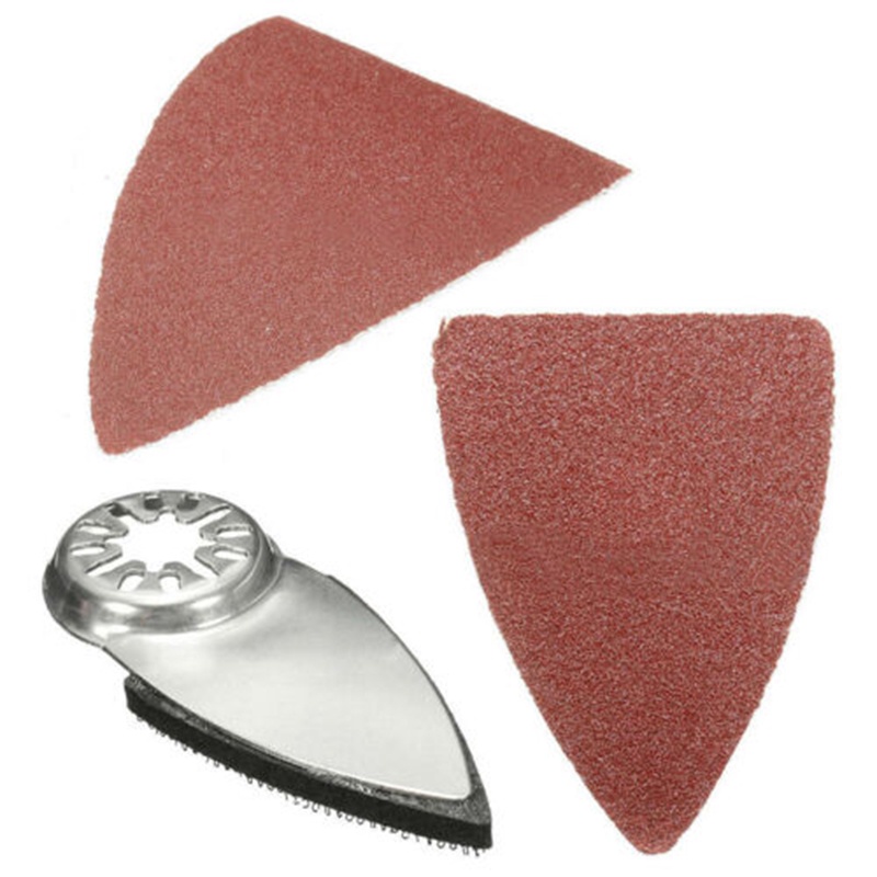 Set 51 Tấm Giấy Nhám Bằng Thép Không Gỉ 60-240 Grit Hình Tam Giác