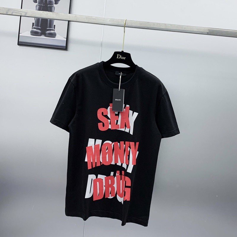 Áo phông nam nữ cotton co dãn 4 chiều chữ Sex Money Brug bóng hottrend 2023