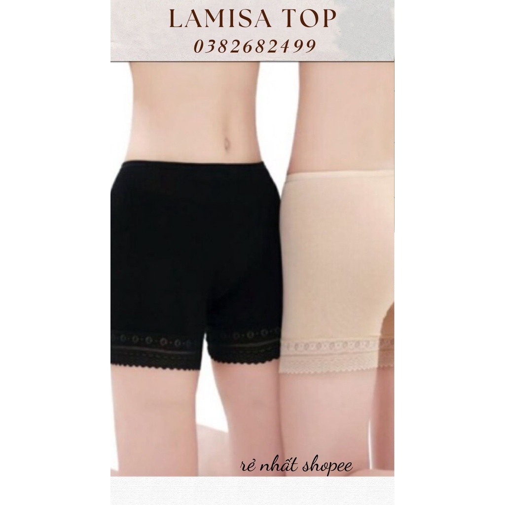 Quần mặc Váy COTTON Chân Ren 1820