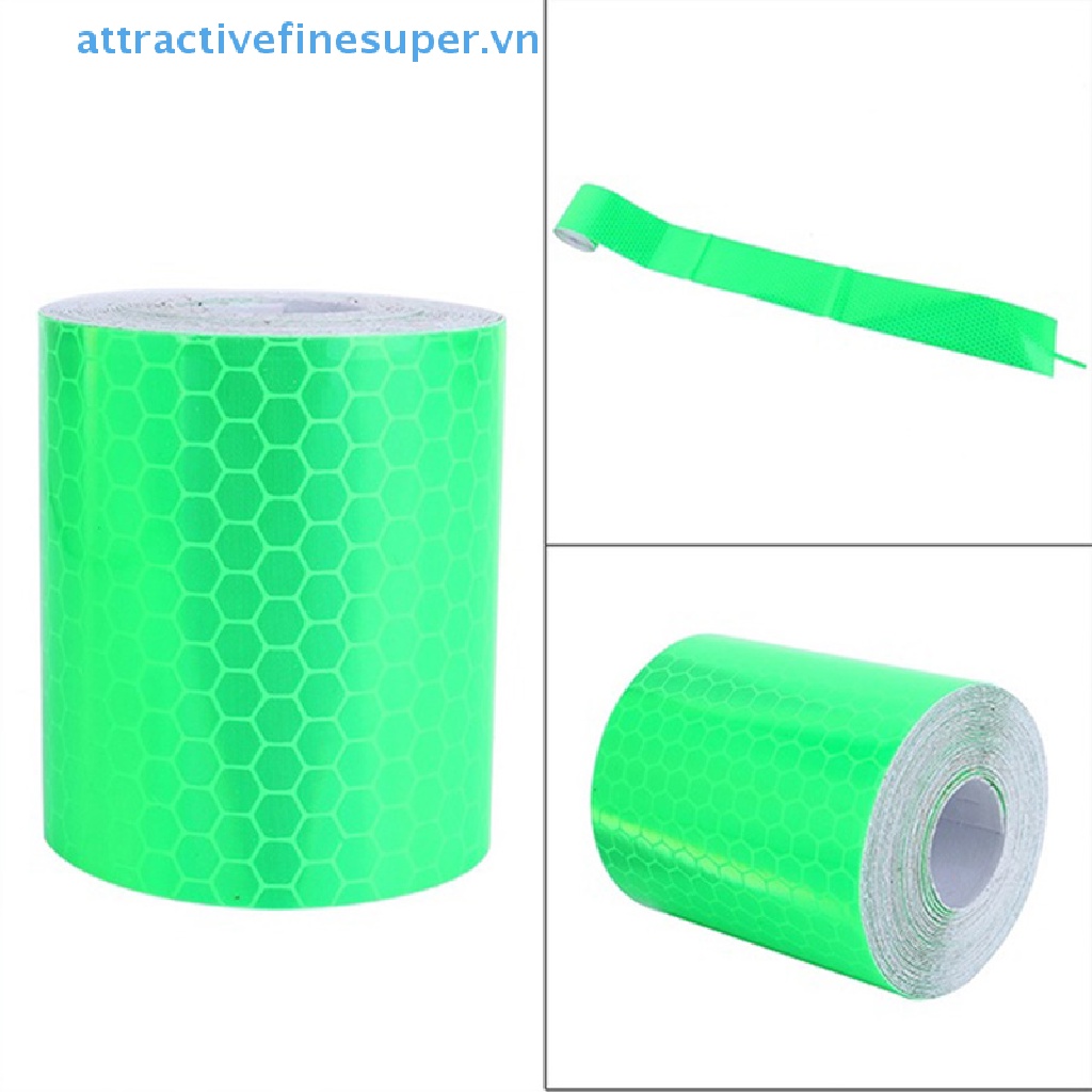 Cuộn Băng Keo Dán Phản Quang Cảnh Báo An Toàn Cho Xe Hơi 1m * 5cm