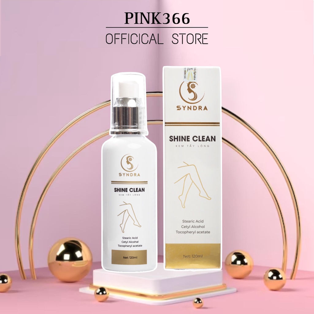 Kem Tẩy Lông Shine Clean 120ml - Dùng cho chân tay,nách,bẹn vùng kín bikini- Tặng Kèm serum ức chế nang lông