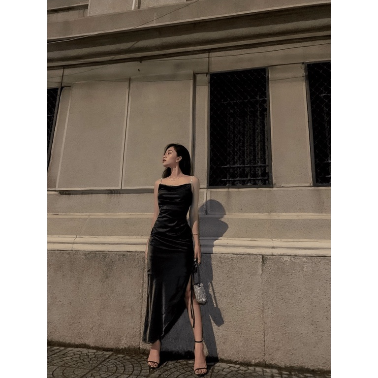 (HÀNG MỚI) SALE CHO MỌI NHÀ -ĐẦM PHI DÂY ĐÁ HAI DÂY ÔM BODY KHOE DÁNG SIÊU HẤP DẪN NÓNG BỎNG ĐI CHƠI DỰ TIỆC CỰC SANG CH