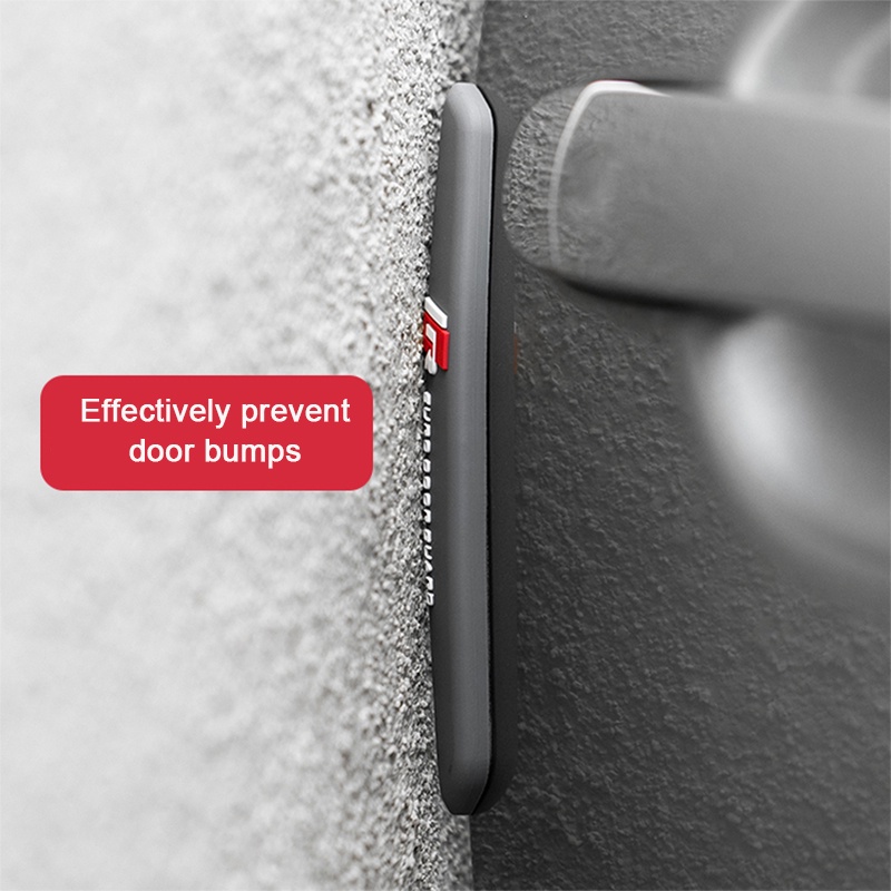 6 Miếng Dán Chống Trầy Xước Màu Đen Cho Cửa Xe Hơi