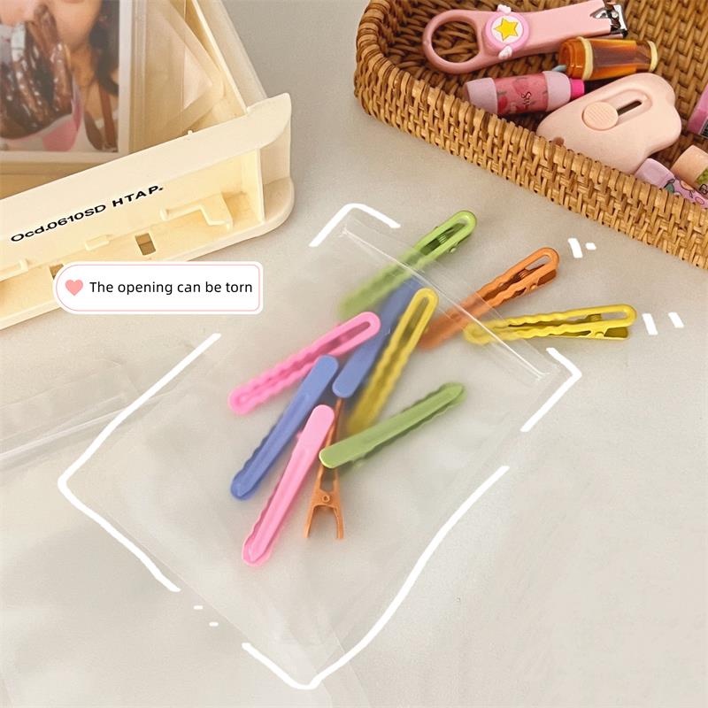 Set 10 Túi Đựng Trang Sức / Thẻ Có Khóa Kéo Dày Dặn Có Thể Đóng Lại Tiện Dụng