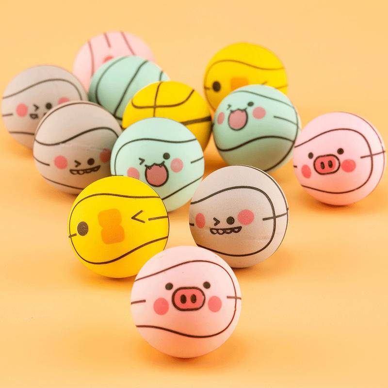 Bóng Cao Su Đàn Hồi Màu Trơn Đồ Chơi Cho Bé