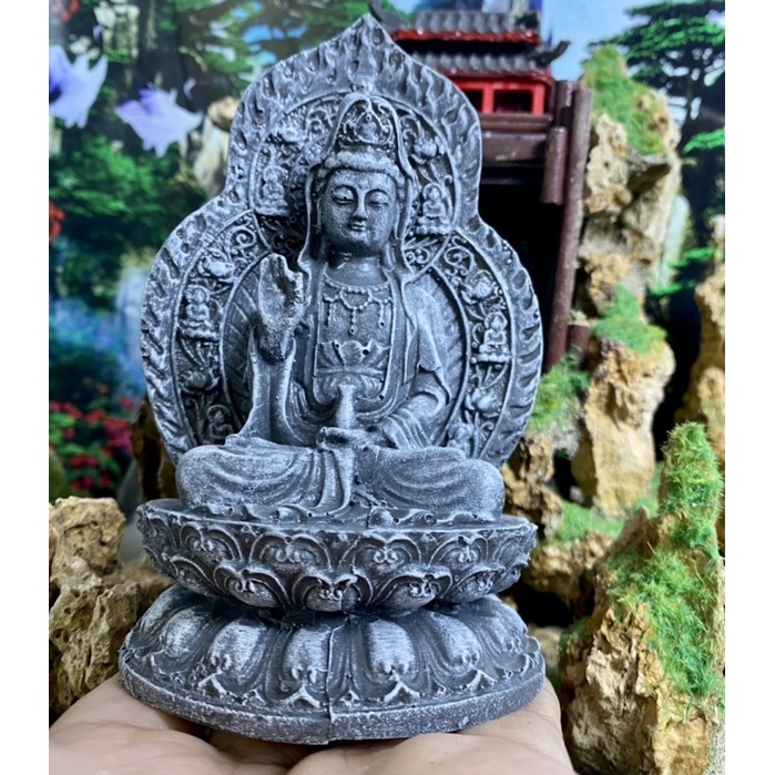 Tượng phật bà quan âm giả đá trang trí tiểu cảnh