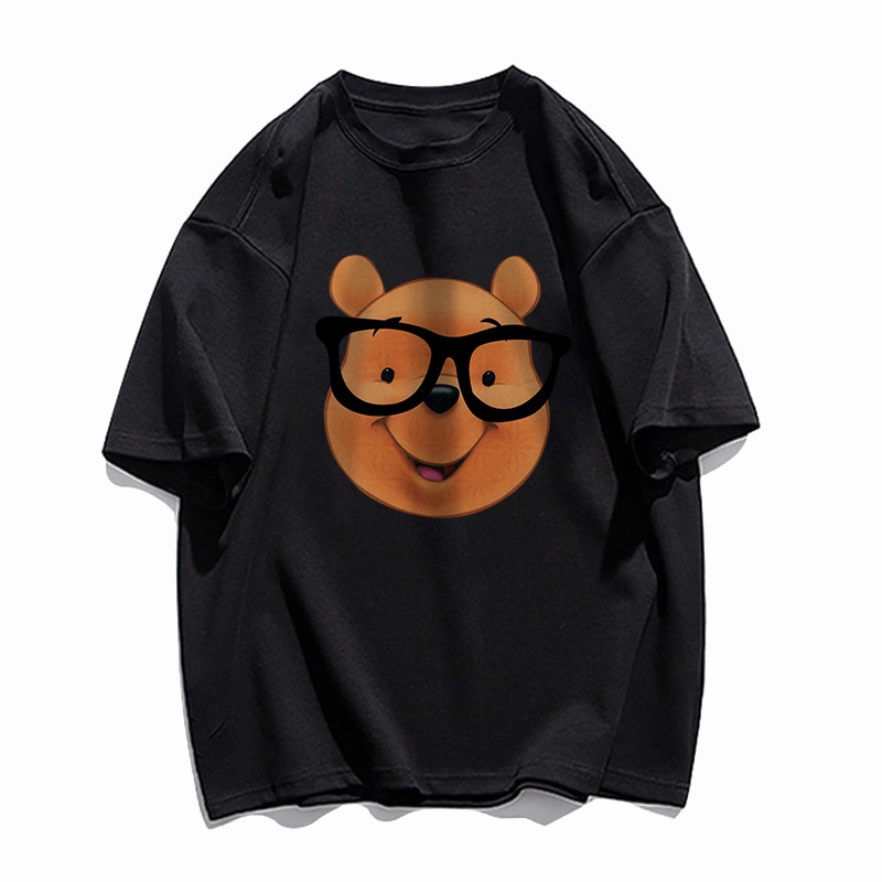NRVP Áo Thun 100% Cotton Tay Ngắn Dáng Suông In Họa Tiết Hoạt Hình Thời Trang Unisex Size 5XL