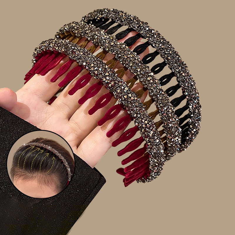 Băng Đô Cài Tóc Rửa Mặt Đính Pha Lê Mới 2023