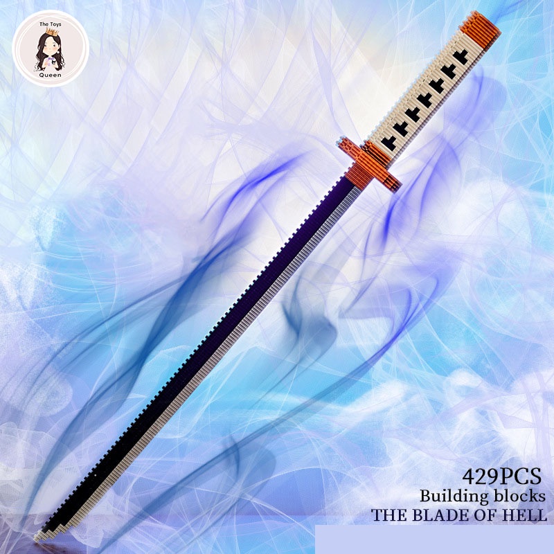 Đồ Chơi Lắp Ráp Xếp Hình Mô Hình Thanh Kiếm Katana Của Kiếm Sư Roronoa Zoro Trong Đảo Hải Tặc One Piece Với 230+ PCS