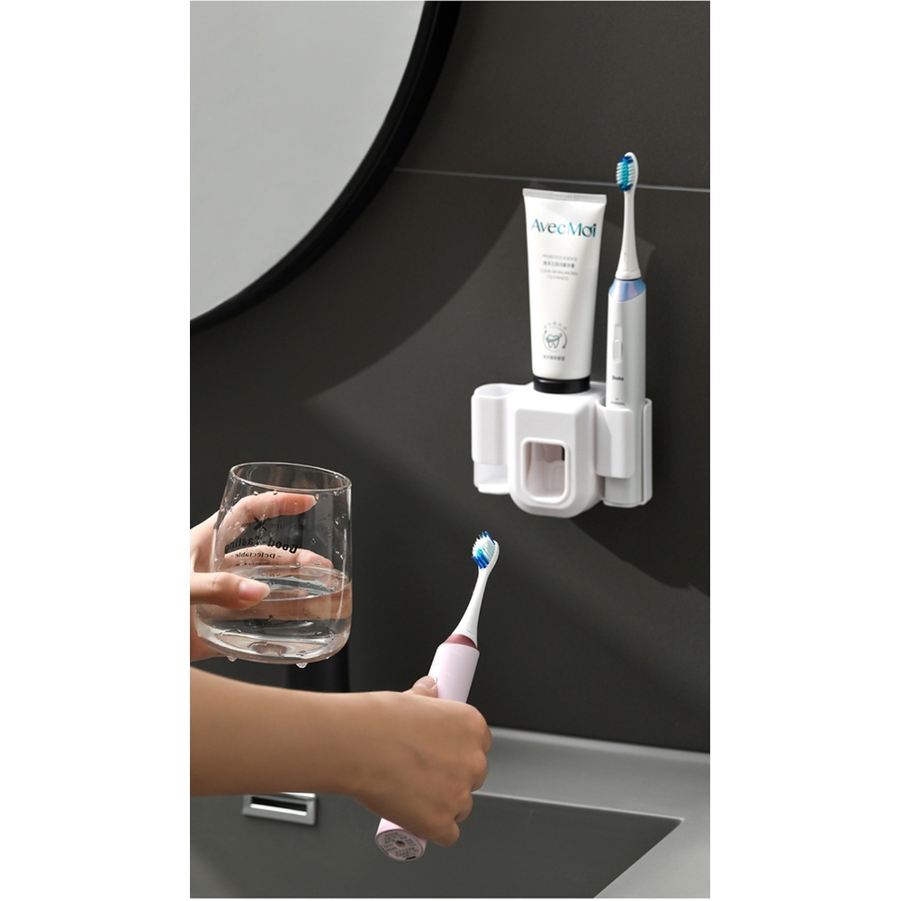 Bộ Nhả Kem Đánh Răng Thông Minh Dán Tường OENEN