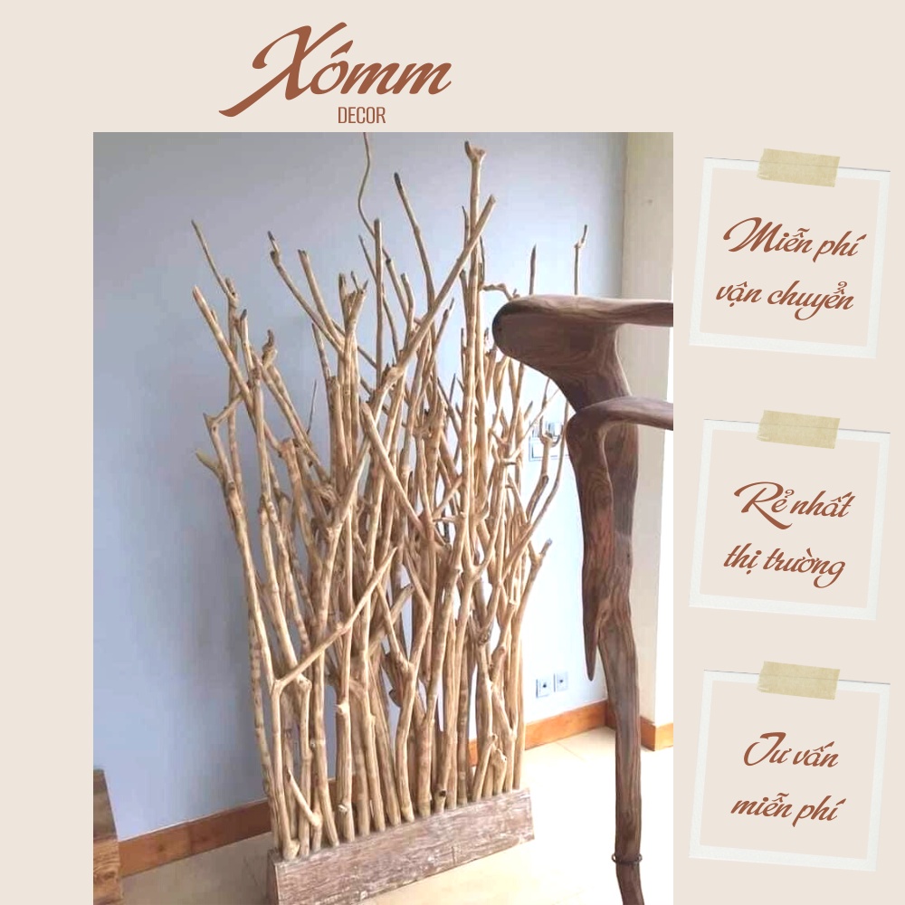 Cành củi khô tự nhiên trang trí decor quán cafe, resort , tết, noel. cây gỗ khô, nhánh cây khô