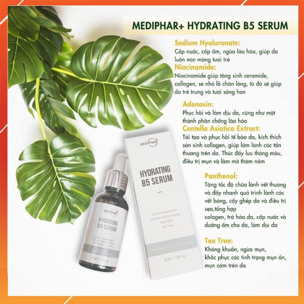 Serum dưỡng ẩm hồi phục da B5 Mediphar Hydrating