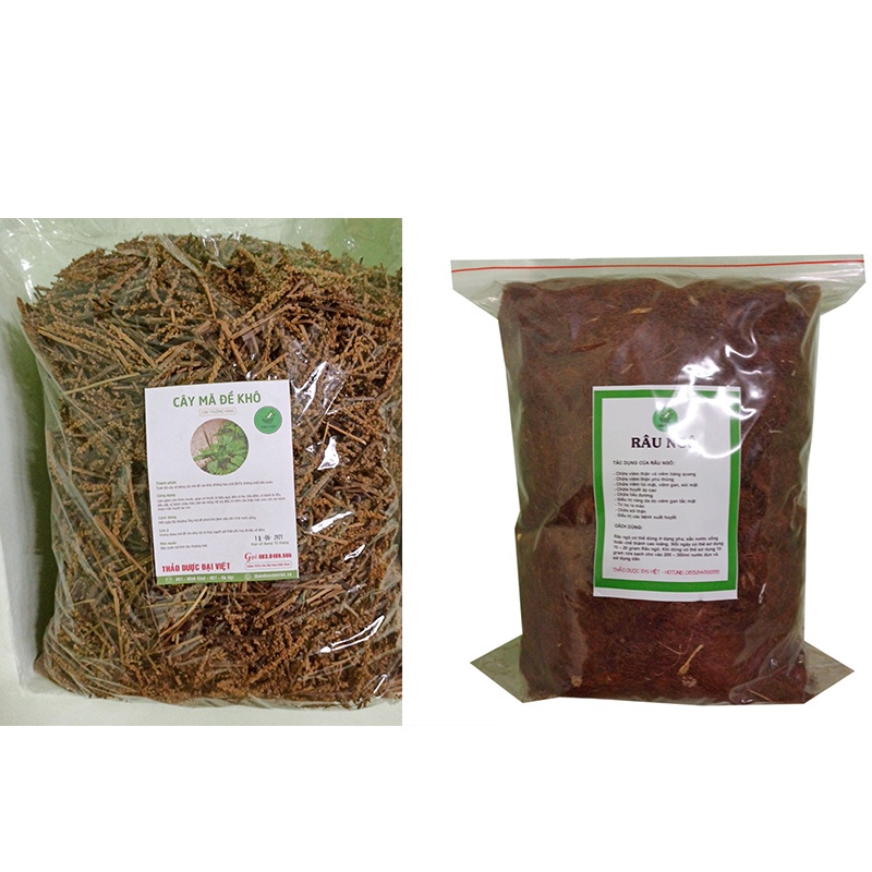 Mã Đề + Râu Ngô( combo 2kg) Mỗi loại 1KG