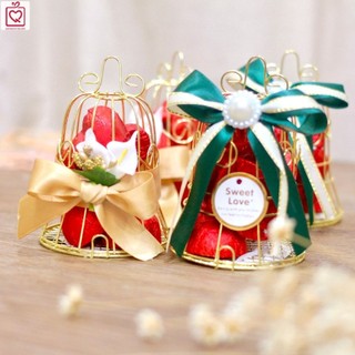 Socola Valentine Chuông Tình Yêu - giỏ kim loại 8 viên chocolate nhân hạt quả, quà tặng Ngày lễ tình nhân