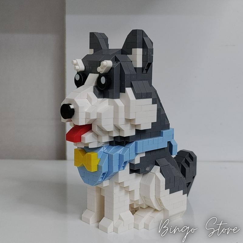 MÔ HÌNH LẮP RÁP CHÓ HUSKY 796 CHI TIẾT CỰC HẤP DẪN
