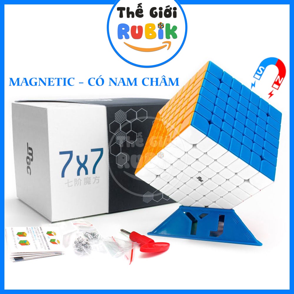 YJ MGC 7x7 M Có Nam Châm MGC 7 Magnetic Stickerless Cube | The Gioi Rubik